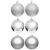 Set Globuri De Craciun 6 Pcs 8 Cm AVS100810