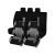 Set Huse Scaun Negru-gri Amprenta Anvelope Carmax
