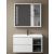 Set Mobilier Baie Suspendat Cu Lavoar Si Dulap Oglinda, Alb 2505w