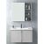 Set Mobilier Baie Suspendat Cu Lavoar Si Dulap Oglinda LED, Gri A08