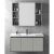 Set Mobilier Baie Suspendat Cu Lavoar Si Dulap Oglinda LED, Gri A15