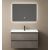 Set Mobilier Baie Suspendat Cu Lavoar Si Oglinda LED, Maro 2505B