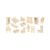 Set Mobilier Din Lemn Pentru Papusi 34BUC/SET 9423