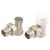 Set Robineti Coltar Radiator Cu Cap Termostat 1/2