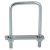 Set Surub Colier Tip U Patrat M 6x95/70/25mm Cu Placuta Si Piuite Zincat Alb 44516