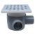 Sifon Pardoseala Patrat Cu Inaltator SL 1 Intrare 90 Grade Dreapta SP-H75-150-2 90/125MM 50X40MM