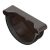 Capac Jgheab Dreapta PVC Maro Inchis