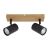 Spot ZINNIA AP2, IP20, 220-240V, Negru, Natur, Metal KL162020