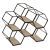 Suport 6 Sticle Vin, Hexagonal,metal, Lemn 26X15X29.5 Cm 173416