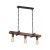 Suspensie HARD 3, 103001, 3xE27, Negru, Maro