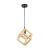 Suspensie RHOMBUS SP1, IP20, 220-240V, E27, Negru, Natur, Metal, Plastic KL111125