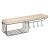 Wall Shelf METAL/MDF 60X16X17.5 Beige 182100